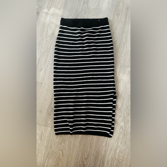 Freshman Dresses & Skirts - Freshman Black and White Striped Pencil Skirt